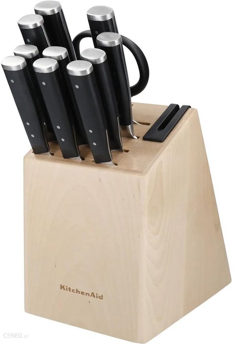 KitchenAid Zestaw 10 noży w bloku Gourmet + nożyczki (KAG12STSNBXOBQ) eBox24-8017387 фото