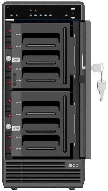 RaidSonic Icy Box na 8 dysków 3,5'' SATA I/II/III USB 3.0 eSATA RAID Czarna (IB-RD3680SU3) eBox24-8072189 фото
