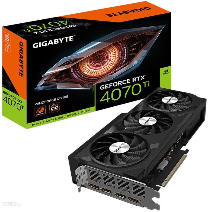 GIGABYTE GeForce RTX 4070 Ti WindForce OC 12GB GDDR6X (GVN407TWF3OC12GD) eBox24-8267441 фото