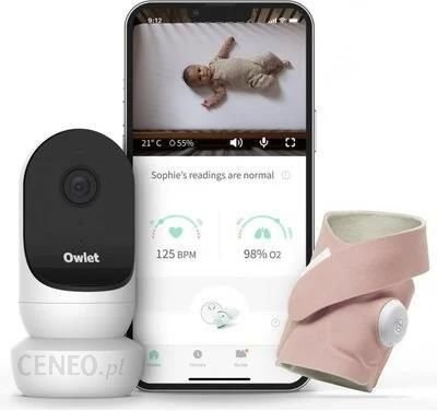 Owlet Niania Elektroniczna Cam 2 & Smart Sock 3 Oddechu Różowy eBox24-8223093 фото