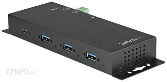 StarTech.com 4 Port USB C Hub 10Gbps - Metal Industrial USB 3.2/3.1 Gen 2 Type-C Hub - 3A/1C - USB-C or USB-A Host - Mountable - ESD/Surge (HB31C3A1CM eBox24-8092496 фото