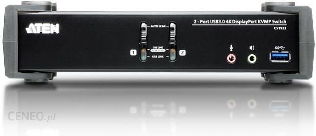 ATEN Przełącznik KVM CS1922-AT-G 2-portowy USB 3.0 4K DisplayPort (CS1922ATG) eBox24-8088254 фото