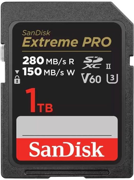 SANDISK SDSDXEP-1T00-GN4IN KARTA SANDISK EXTREME PRO SDXC 1TB - 280/150 MB/s V60 UHS-II eBox24-8072024 фото