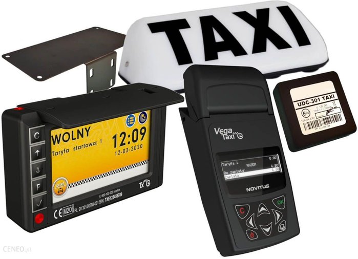 Novitus Taksometr Fiskalny Tx E + Kasa Vega Taxi Uchwyt Samochodowy Przetwornik Udc Lampa Montaż eBox24-8061224 фото