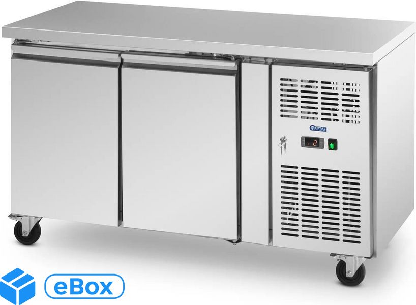 Royal Catering Chłodniczy Na Kółkach 260L 2 Komory 136X70Cm Klasa B Stal Nierdzewna eBox24-8308301 фото