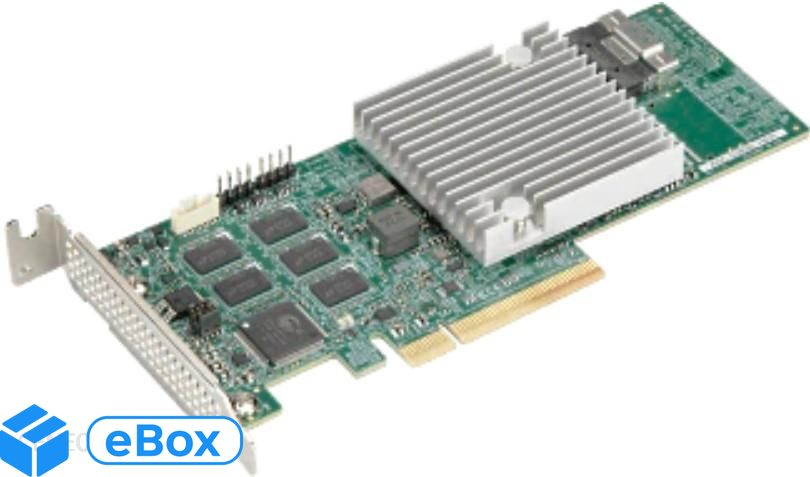 Supermicro AOC-S3908L-H8IR 8-Port internal 12Gb/s SAS/SATA RAID Broadcom 3908 PCI-E 4.0 x8 - Serial Attached SCSI (SAS) - Serial (AOCS3908LH8IRO) eBox24-8090078 фото