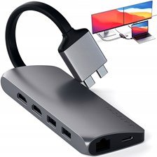 Adapter Satechi do MacBook Pro/Air Hub Usb-c, Usb-a, Hdmi 4K, Ethernet Dual eBox24-8092529 фото