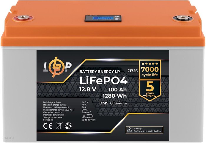 Energy LP LiFePO4 12,8V - 100 Ah (1280Wh) eBox24-8278929 фото