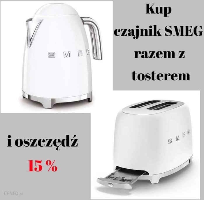 Smeg Czajnik + Biały KLF03WHEUTSF01WHEU