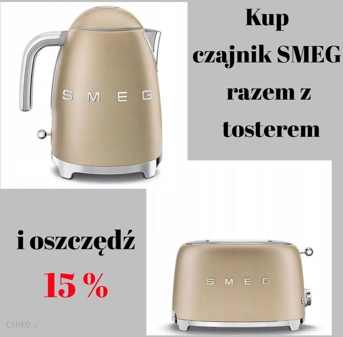 Smeg Czajnik + Szampański KLF03CHMEUTSF01CHMEU