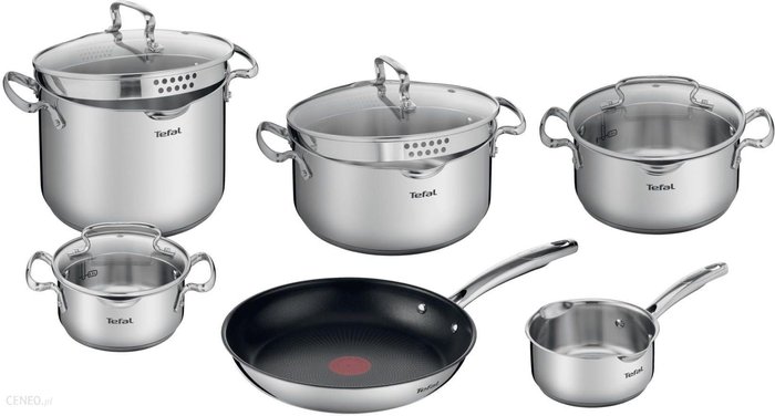 Tefal Zestaw DUETTO+ 16/20/22/24/26cm (1,5l/2,9l/5l/6,1l)+pokrywki G732SA55