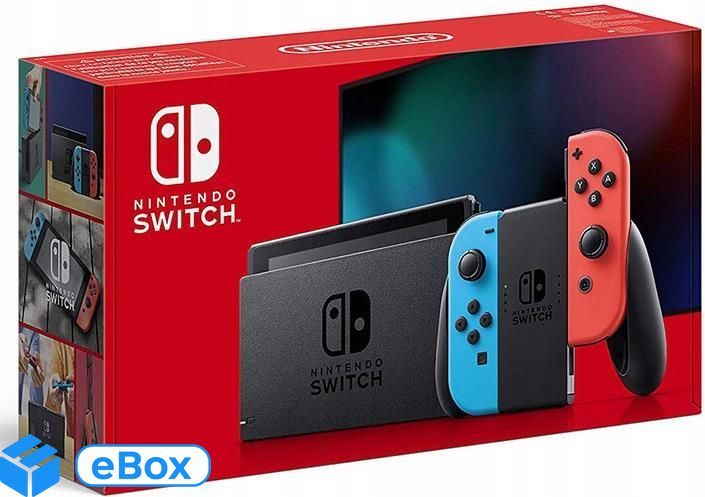 Nintendo Switch V2 + Joy-Con Niebiesko-NSH006 eBox24-8030302 фото