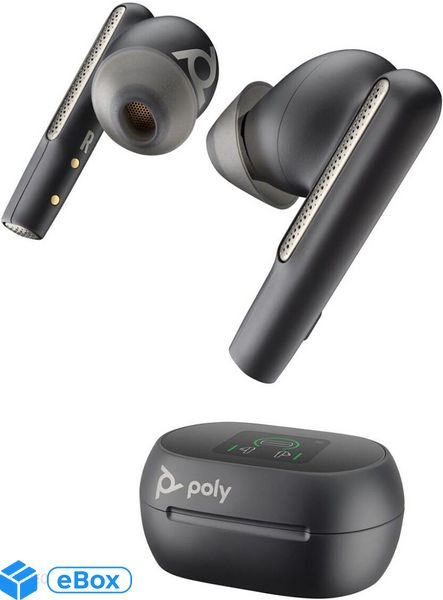 Poly Voyager Free 60+ Uc Usb-C Earbuds Mit Touchscreen Ladecase, Schwarz eBox24-8055336 фото