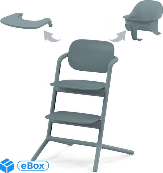 Cybex Lemo 2 Krzesełko Do Karmienia Zestaw 3W1 Stone Blue eBox24-8232536 фото