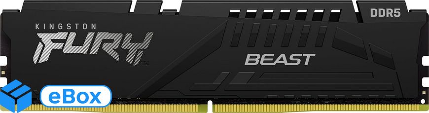 Kingston Fury Beast Black XMP 128GB DDR5 5200 Mhz (KF552C40BBK4128) eBox24-8076086 фото