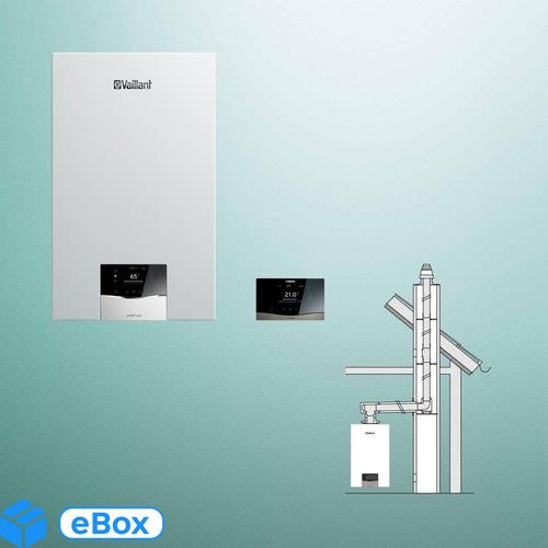 Vaillant VCI 32CS/1-5 ecoTEC plus z dodatkowym zasobnikiem 20L + sensoCOMFORT 720 + zestaw do szachtu (0010043669) eBox24-8175628 фото