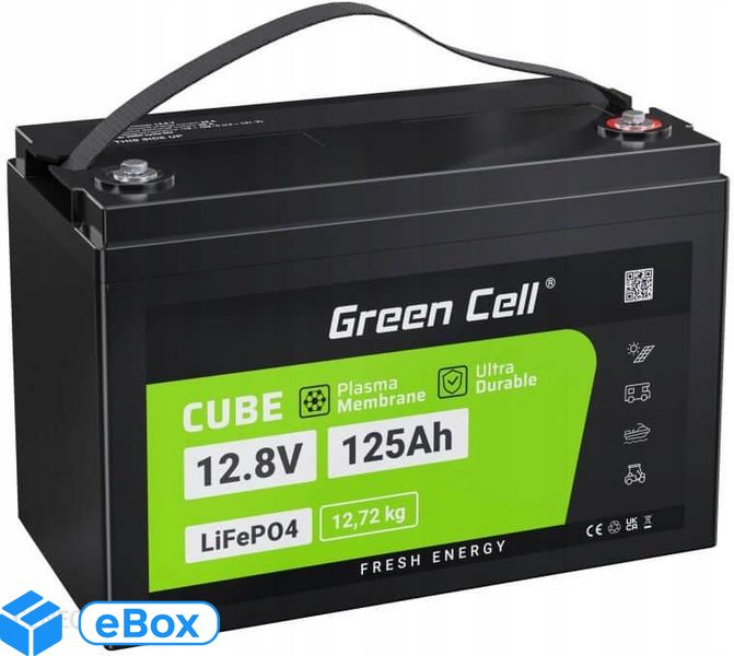 Green Cell Lifepo4 125Ah 12.8V 16000Wh (CAV13) eBox24-8278887 фото
