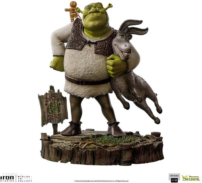 Figurka Shrek Donkey and The Gingerbread Man 26 cm Deluxe Art Scale 1/10 eBox24-8276837 фото