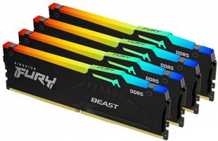 Kingston Fury Beast RGB DDR5 128GB 5600Mhz CL40 (KF556C40BBAK4128) eBox24-8084013 фото