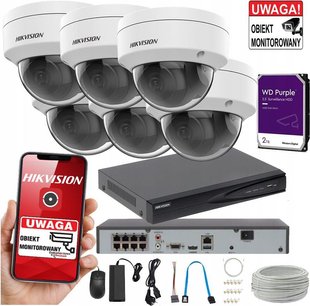 IP wewnętrzna Hikvision 6XDS2CD1143G0IDS7608NIK18P eBox24-8095139 фото