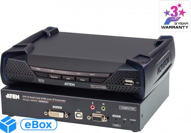 ATEN DVI Dual Link KVM over IP Extender KE6910-AX-G eBox24-8090439 фото