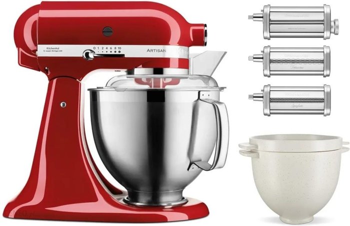 KitchenAid 5KSM185PSEER + 5KSM2CB5BGS + 5KSMPRA