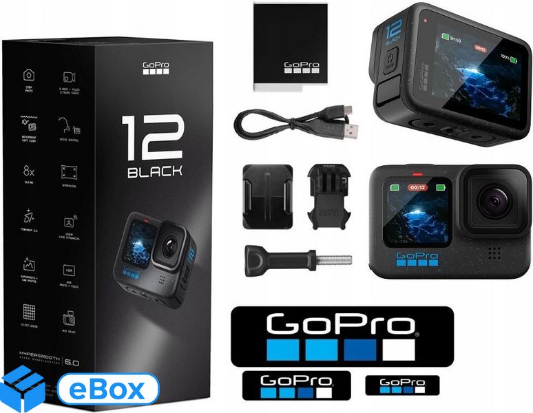 Gopro HERO12 (GOPROHERO12BLACK4KUHDCZARNY) eBox24-8035808 фото