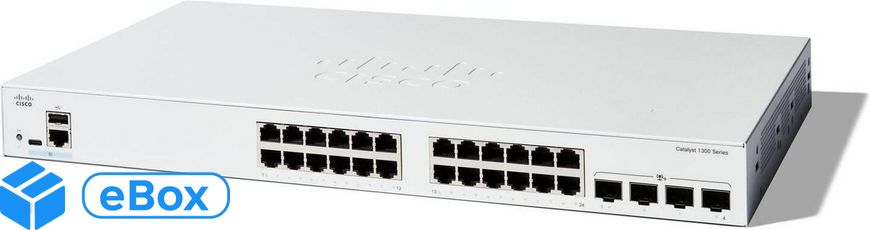 Cisco Catalyst 1300 24-port GE 4x10G SFP+ (C130024T4X) eBox24-8082290 фото