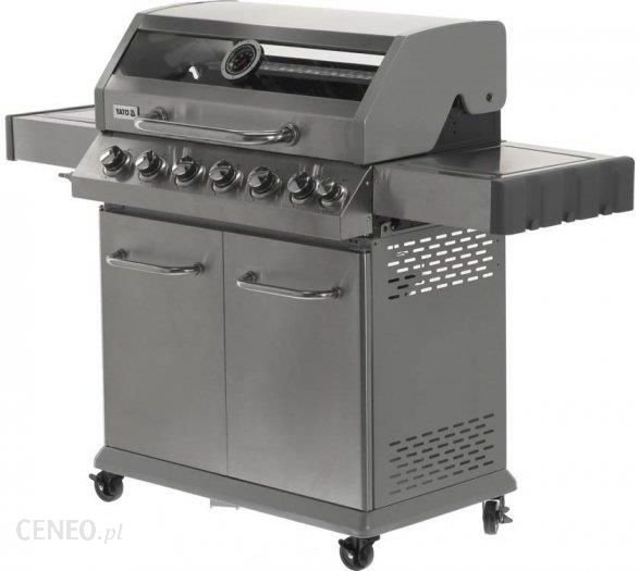 Yato Grill Gazowy 6+1 Stal Nierdzewna 20,5Kwz Szybą Yg-20016