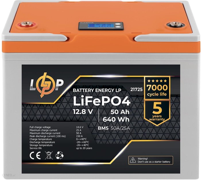Energy LP LiFePO4 12,8V - 50 Ah (640Wh) eBox24-8278941 фото