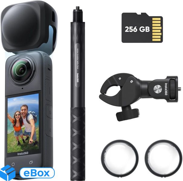 Insta360 X4 - sportowa 360 4K UHD - Pakiet Motocyklisty eBox24-8035810 фото