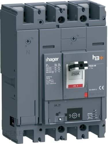 Hager Mccb Wyłącznik Mocy H3+ P630 Energy 4X250A 50Ka (Hmw251Nr) eBox24-8180043 фото
