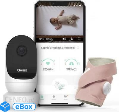 Owlet Niania Elektroniczna Cam 2 & Smart Sock 3 Oddechu Różowy eBox24-8223093 фото