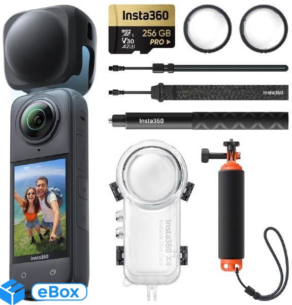 Insta360 X4 - sportowa 360 4K 8K UHD - Pakiet Nurkowy eBox24-8035811 фото