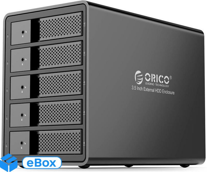 Orico 5x SATA 3,5" USB 5Gbps (9558U3EUBKBP) eBox24-8090643 фото