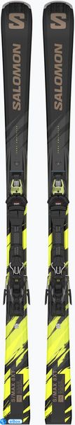 Salomon S/Max 8 Xt + Wiązania M11 Gw Black/Driftwood/Safety Yellow 22/23 eBox24-8208545 фото