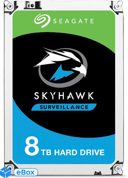 Seagate SkyHawk AI Surveillance 8TB 256MB 7,2K 3,5" SATA (ST8000VE0004) eBox24-8093595 фото