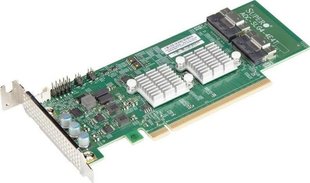 SuperMicro PCIe 4.0 x16 - 2x Slim-SAS (AOC-SLG4-4E4T-O) eBox24-8097846 фото