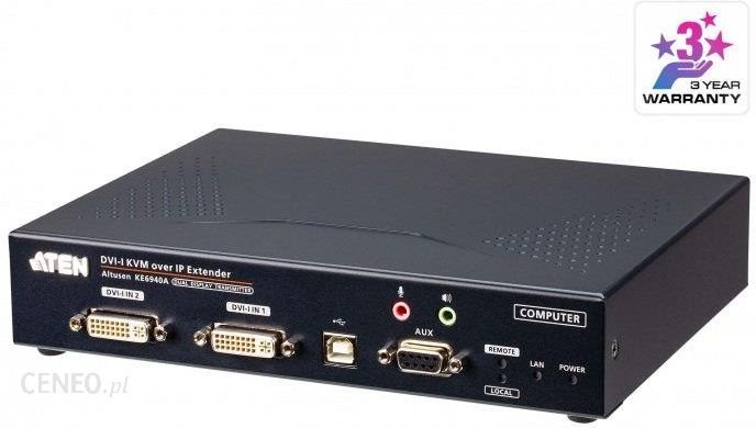 ATEN DVI-I Dual Display KVM over IP Extender Transmitter KE6940AT-AX-G eBox24-8090146 фото