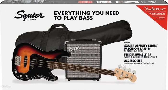 Fender Squier Affinity Series Precision Bass PJ Pack LRL 3-Color Sunburst eBox24-8094946 фото
