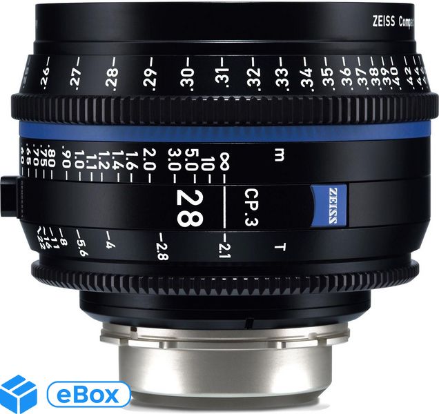 Zeiss CP.3 28mm T2.1 Cine Compact Prime (Nikon F) eBox24-8032697 фото