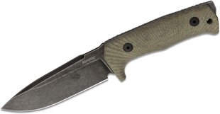 Lionsteel Solid Fixed Blade Green Canvas Handle With Leather Sheath Niolox T5B Cvg eBox24-8356973 фото