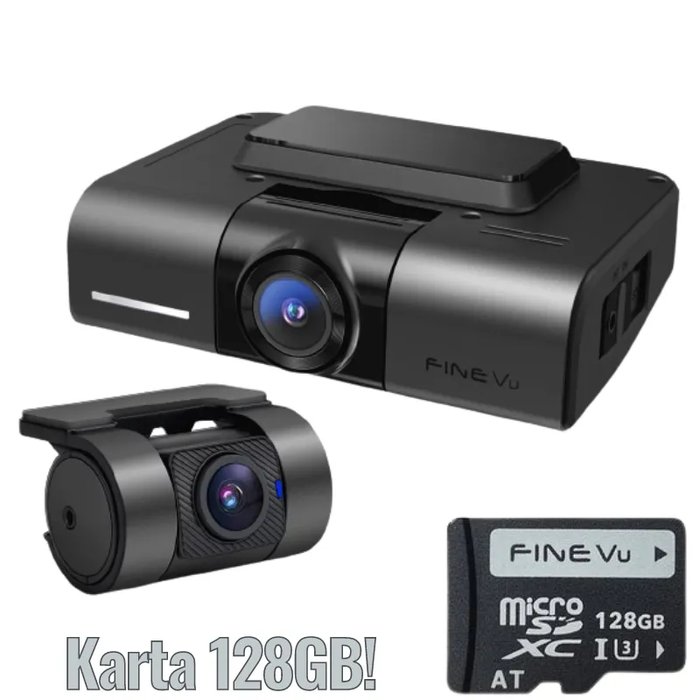 FineVu Kamera samochodowa GX1000 + karta 128GB | Wideorejestratory to nasz eBox24-94275660 фото