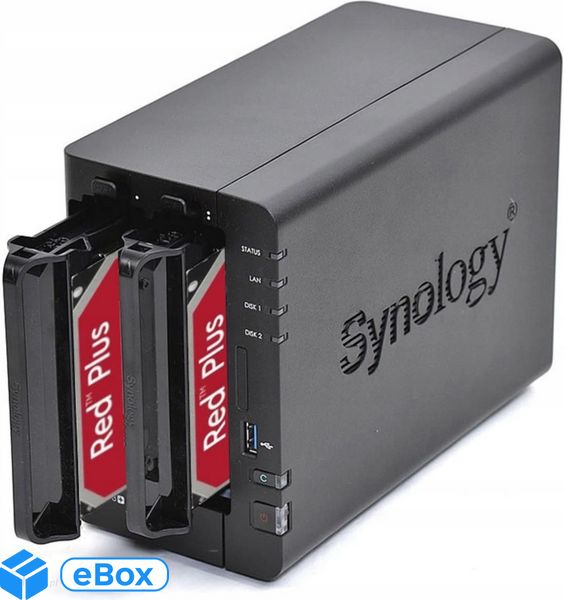 Synology DS224+ 6GB 2TB 2xHD 1TB Red Plus (DS224+6G_2X1RED) eBox24-8082699 фото
