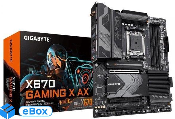 Gigabyte X670 GAMING X AX AM5 X670 DDR5 M.2 ATX eBox24-8088949 фото