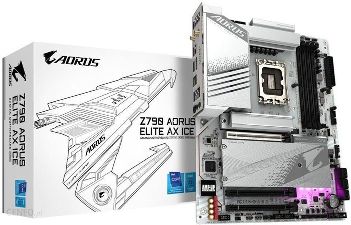 Gigabyte Z790 AORUS ELITE AX ICE S1700 4DDR5 USB/DP ATX (Z790AORUSELITEAXICE) eBox24-8088999 фото