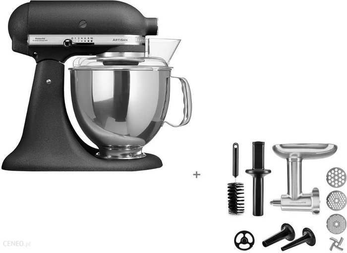 KitchenAid Artisan 5/175 Żeliwny 5KSM175ECBK+5KSMMGA