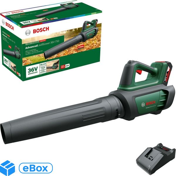 Bosch AdvancedLeafBlower 36V-750 1 2,0Ah 06008C6000 eBox24-8113450 фото