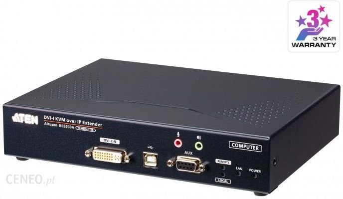ATEN DVI-I Single Display KVM over IP Extender Transmiter KE6900AT-AX-G eBox24-8090151 фото