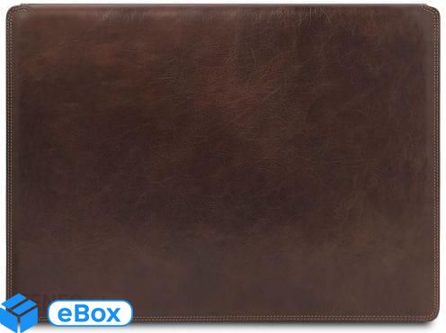 Tuscany Leather - otwierana podkładka na biurko, kolor ciemnobrązowy TL142054 eBox24-8308952 фото